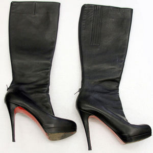 Christian Louboutin Leather Bandita Knee-Hgh Boots